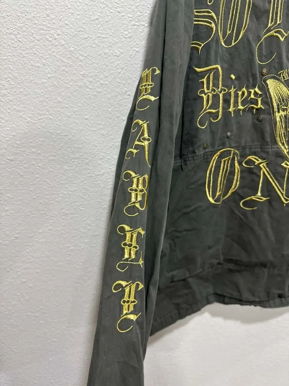 Blac Label 1968 Embroidered Military Field Jacket Grey